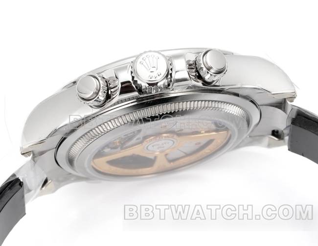 超级克隆手表JF厂迪通拿劳力士冰蓝盘4131机械40毫米侧面实拍图