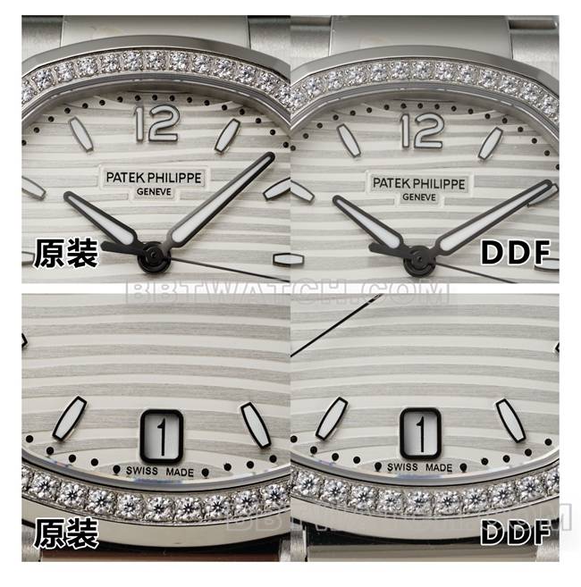 DDF厂百达翡丽鹦鹉螺顶级复刻手表7118对比正品区别外观实拍图