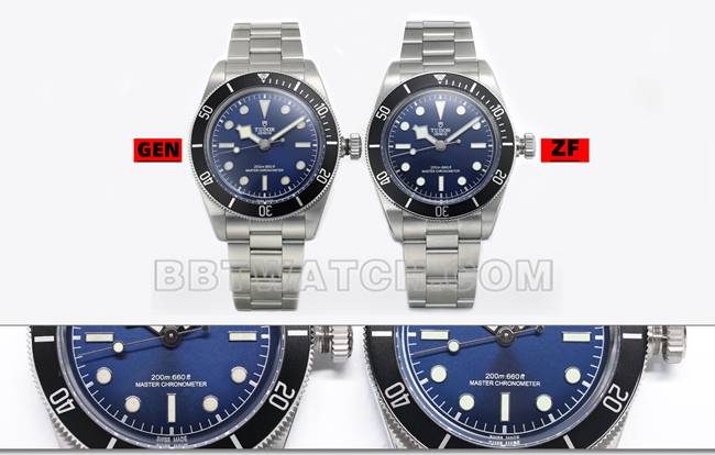 ZF厂帝舵碧湾7943顶级复刻手表对比正品区别外观对比图
