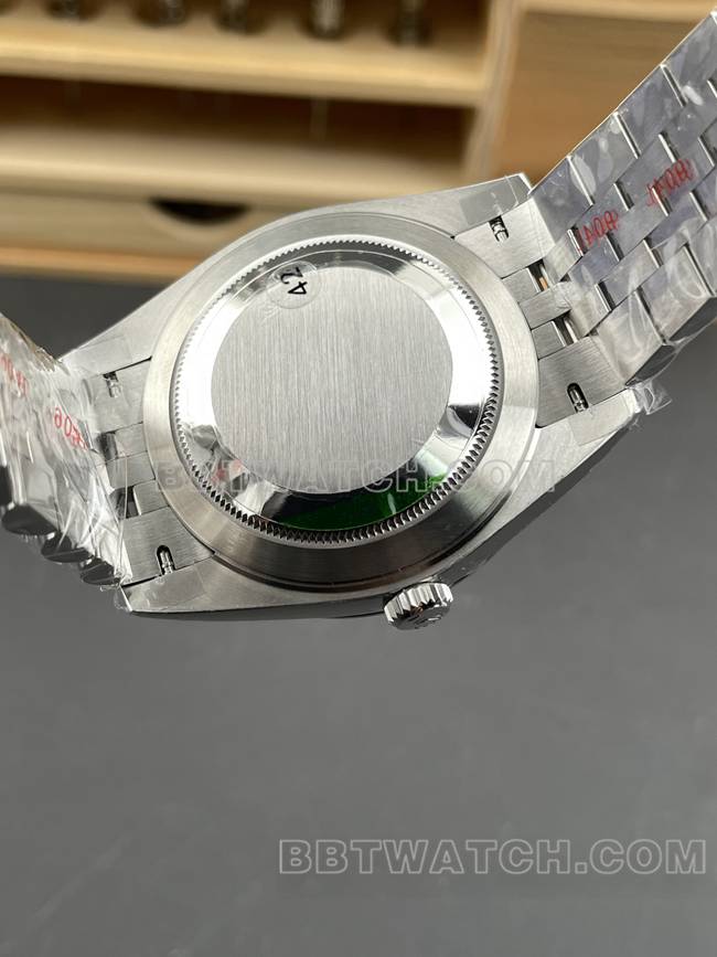 顶级复刻手表VS厂日志劳力士灰盘3235机械41mm背面实拍图