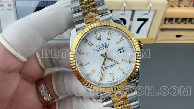 最佳复刻手表日志VS厂劳力士白盘3235机械41mm正面实拍图