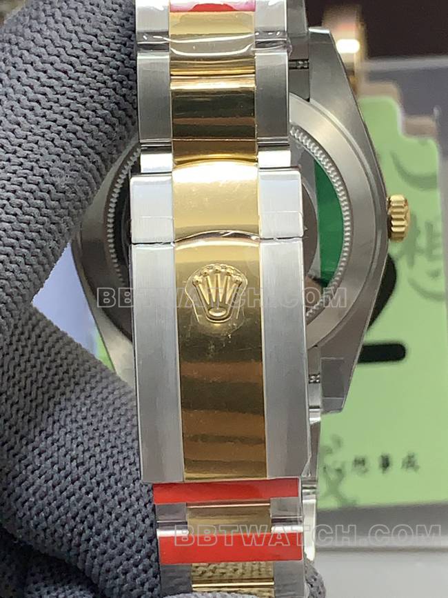 VS厂顶级复刻手表日志劳力士黑盘3235机械41mm表带实拍图