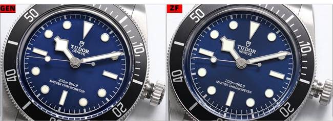 ZF厂帝舵碧湾7943顶级复刻手表对比正品区别外观对比图