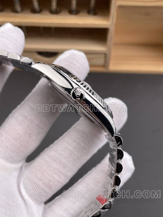 超级克隆手表VS厂日志劳力士白盘3235机械41mm侧面实拍图