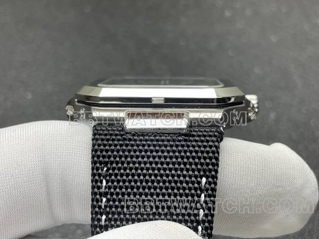 顶级复刻手表百达翡丽P1厂CUBITUS绿盘5822P-001侧面实拍图