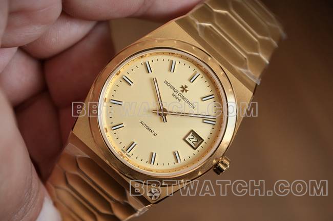 顶级复刻手表MX厂江诗丹顿历史名作金盘4200正面实拍图