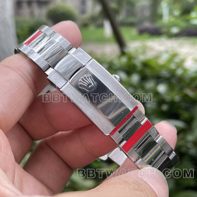 超级克隆手表ERF厂劳力士日志绿盘3235机械41mm表带实拍图