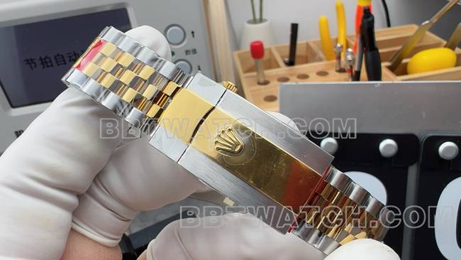 最优复刻手表日志VS厂劳力士香槟盘3235机械36mm表带实拍图