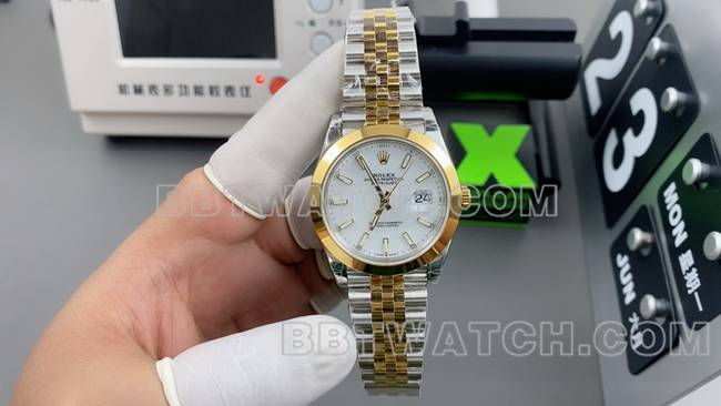 1:1复刻手表日志VS厂劳力士白盘3235机械36mm正面实拍图