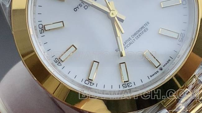 1:1复刻手表日志VS厂劳力士白盘3235机械36mm正面实拍图