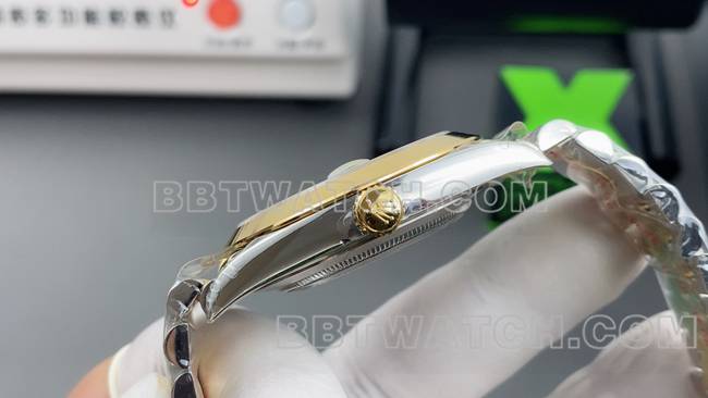 1:1复刻手表日志VS厂劳力士白盘3235机械36mm侧面实拍图