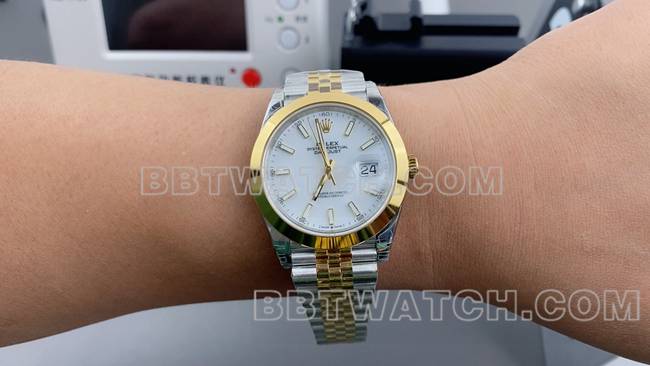 1:1复刻手表日志VS厂劳力士白盘3235机械36mm佩戴实拍图