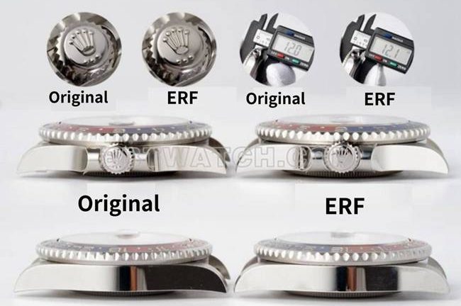 ERF厂劳力士格林尼治3285机芯顶级复刻手表对比正品区别外观实拍图