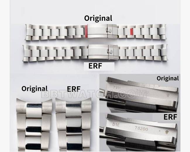 ERF厂劳力士格林尼治3285机芯顶级复刻手表对比正品区别外观实拍图