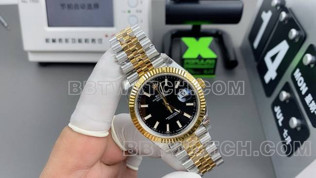 超级克隆手表日志VS厂劳力士黑盘3235机械41mm正面实拍图