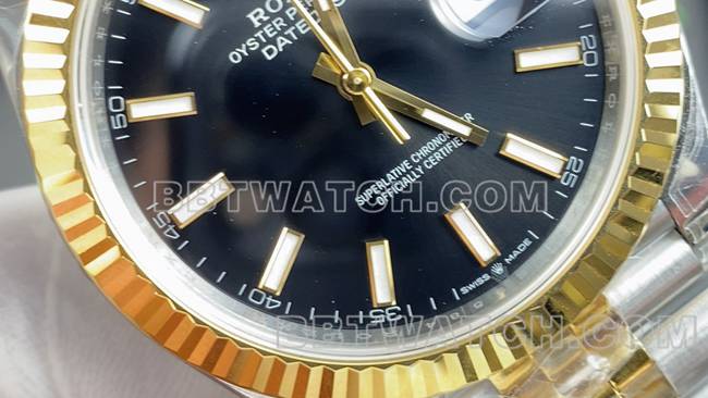 超级克隆手表日志VS厂劳力士黑盘3235机械41mm正面实拍图