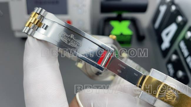 超级克隆手表日志VS厂劳力士黑盘3235机械41mm表扣实拍图