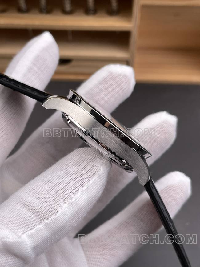 1:1复刻手表葡萄牙APS厂万国银白盘金针侧面实拍图