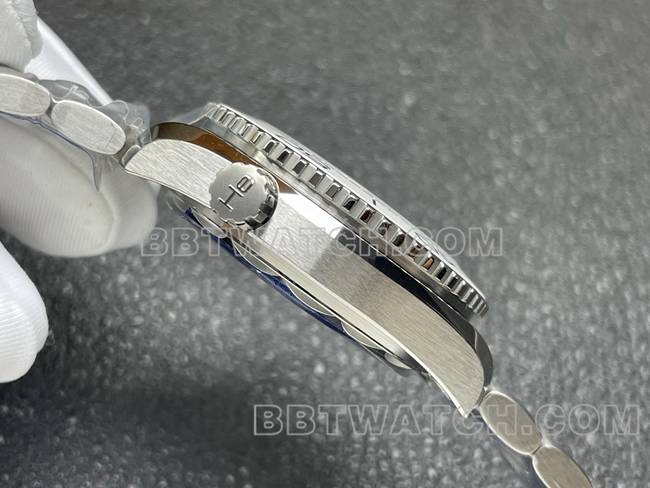 最优复刻手表VS厂海马白盘8800机械39.5mm侧面实拍图