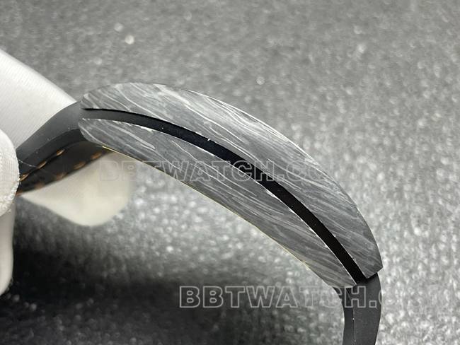 法兰克穆勒ABF厂超级克隆手表V45黑盘黑壳皮革表带侧面实拍图