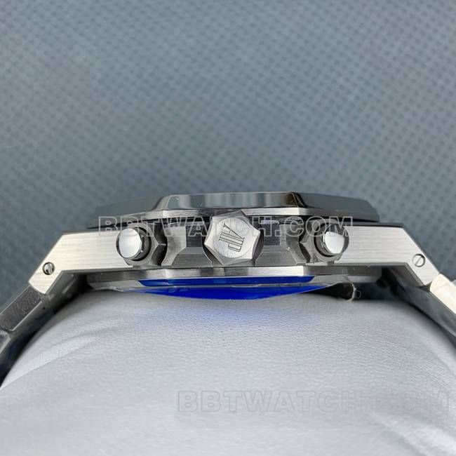 顶级复刻手表皇家橡树APS厂爱彼蓝盘26331侧面实拍图