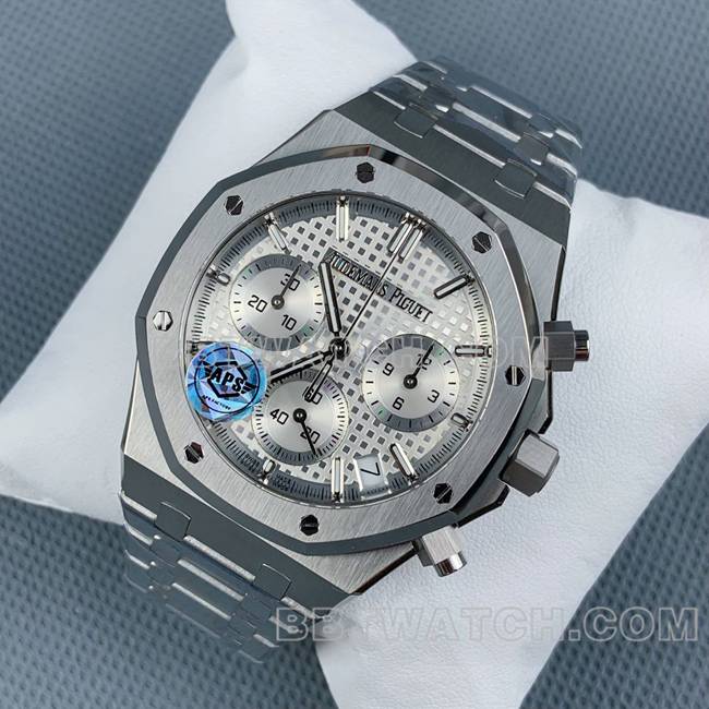 超级克隆手表皇家橡树APS厂爱彼银盘26240正面实拍图