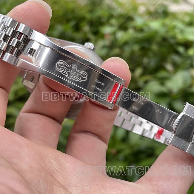 最优复刻手表日志ERF厂劳力士绿盘3235机械41mm表扣实拍图