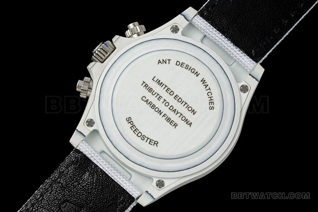 1:1 replica watch ANT factory Rolex Daytona white dial 4130 real picture from the back