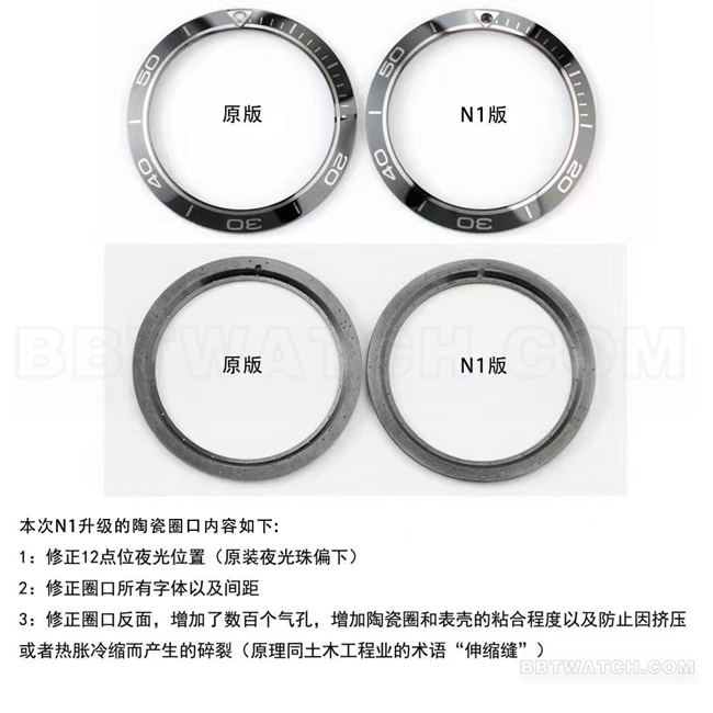 N1厂欧米茄海马600系列顶级复刻手表对比正品区别外观实拍图