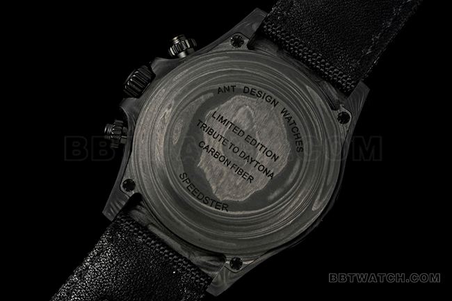 La meilleure réplique de montre : Rolex Daytona à cadran noir 4130 de l'usine ANT – Photos réelles du dos de la montre
