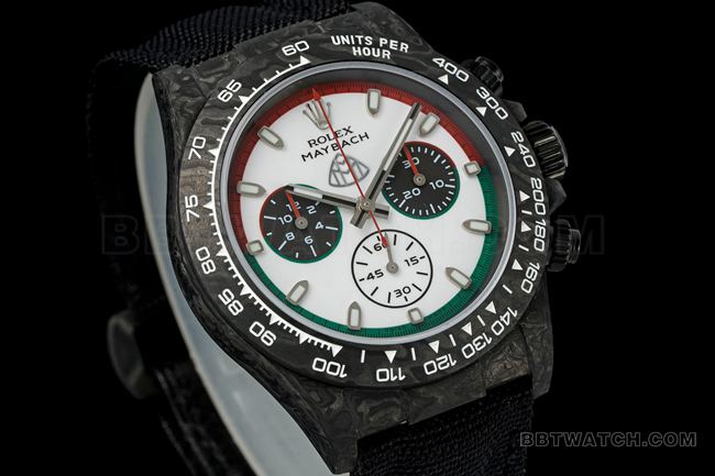 Photos réelles de la face avant de la réplique haut de gamme de la Rolex Daytona à cadran blanc 4130 de l'usine ANT