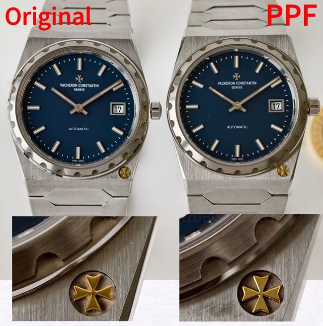 Montres de réplique haut de gamme « Masterpiece » de Vacheron Constantin par PPF (modèle 4200) : photos réelles comparatives avec l'original montrant les différences d'aspect