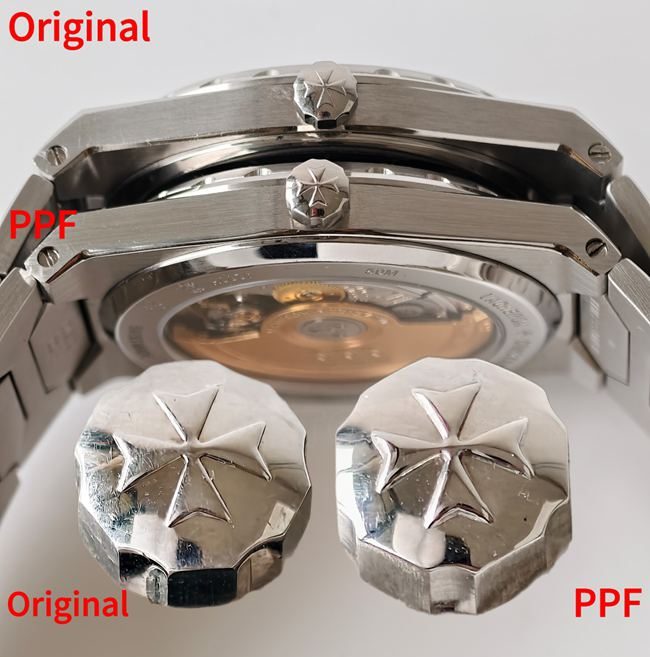 Montres de réplique haut de gamme « Masterpiece » de Vacheron Constantin par PPF (modèle 4200) : photos réelles comparatives avec l'original montrant les différences d'aspect