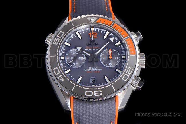 Best replica watch N1 factory Omega Seamaster 600m gray dial rubber strap front actual photo