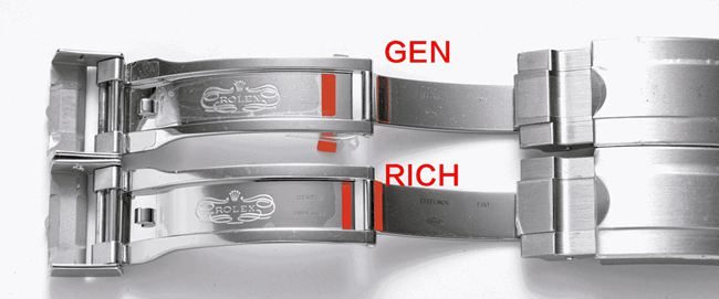 Comparaison entre la réplique haut de gamme de la Rolex « Black Submariner » de l'usine RICH et le modèle authentique : photos réelles illustrant les différences d'aspect