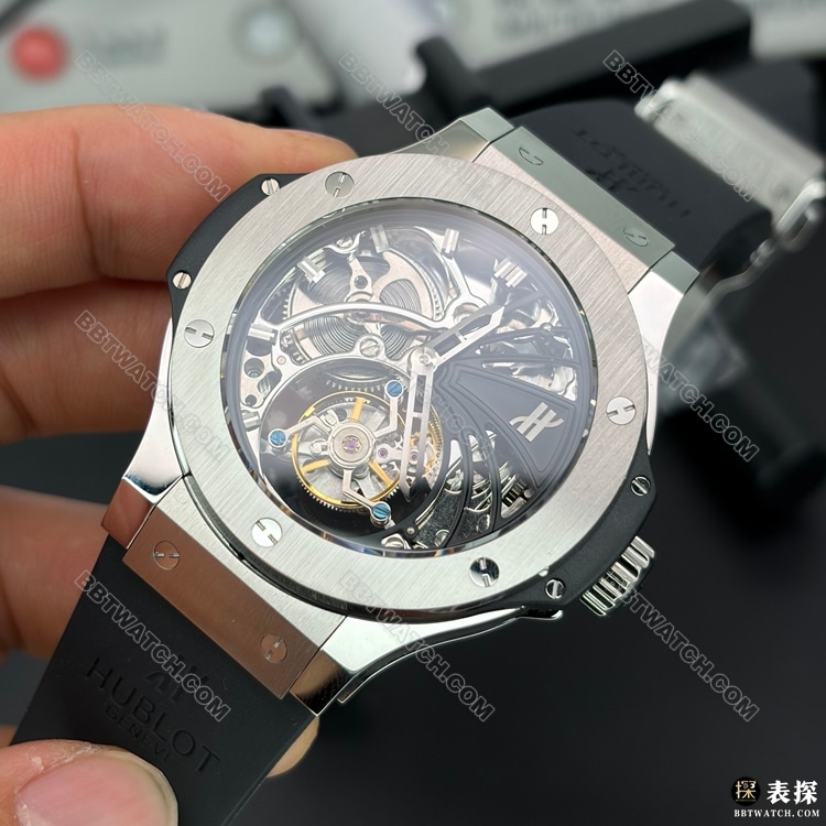 最优复刻手表TW厂宇舶BIG BANG镂空盘304.TX.1170.LR正面实拍图