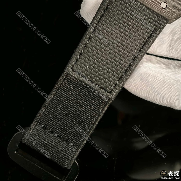 最佳复刻手表RICH厂理查德米勒黑壳黑色表带RM 67-02表带实拍图