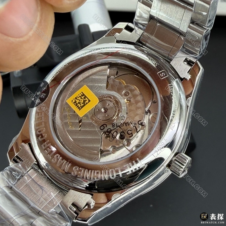 顶级复刻手表AF厂名匠浪琴蓝盘月相L2.909.4.92.6背面实拍图