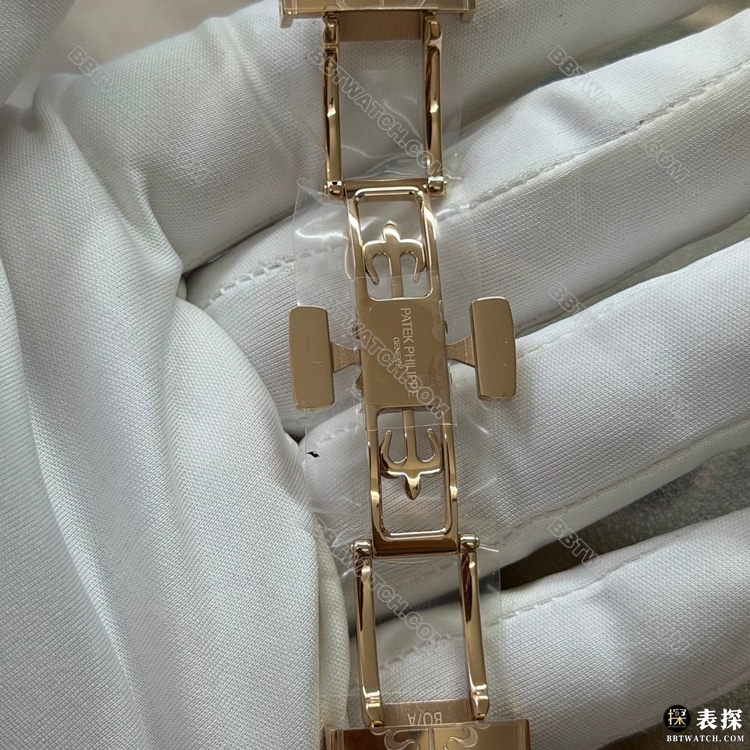 1:1复刻手表WS厂百达翡丽深棕色表盘5167表扣实拍图